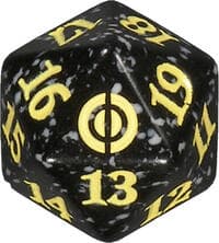 Phyrexia: All Will Be One Spindown Die - Yellow - Wizards of the Coast Dice - Life Counters card