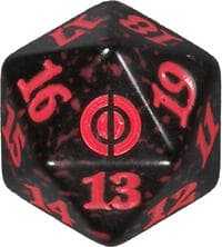 Phyrexia: All Will Be One Spindown Die - Red - Wizards of the Coast Dice - Life Counters card