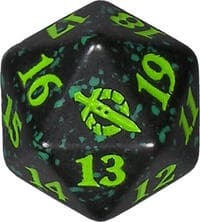 March of the Machine Spindown Die - Green - Wizards of the Coast Dice - Life Counters card