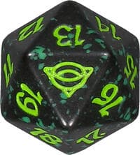 Universes Beyond: The Lord of the Rings: Tales of Middle-earth Spindown Die - Green - Wizards of the Coast Dice - Life Counters card