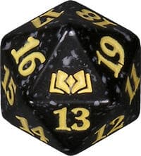 Wilds of Eldraine Spindown Die - Yellow - Wizards of the Coast Dice - Life Counters card