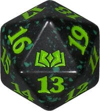 Wilds of Eldraine Spindown Die - Green - Wizards of the Coast Dice - Life Counters card