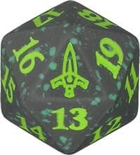 Murders at Karlov Manor Spindown Die - Green - Wizards of the Coast Dice - Life Counters card