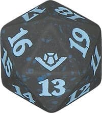 Outlaws of Thunder Junction Spindown Die - Blue - Wizards of the Coast Dice - Life Counters card
