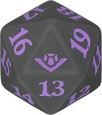 Outlaws of Thunder Junction Spindown Die - Purple - Wizards of the Coast Dice - Life Counters card