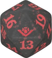 Outlaws of Thunder Junction Spindown Die - Red - Wizards of the Coast Dice - Life Counters card