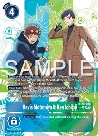 Davis Motomiya & Ken Ichijoji (Alternate Art) - Beginning Observer - Digimon Card Game card