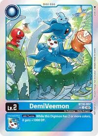 DemiVeemon (Box Promotion Pack: Beginning Observer) - Beginning Observer - Digimon Card Game card