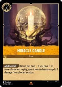Miracle Candle - Ursula's Return - Disney Lorcana card