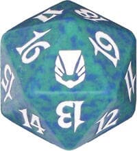 Darksteel Spindown Die - Green - Wizards of the Coast Dice - Life Counters card