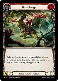 Bare Fangs (Red) - Armory Deck: Kayo - Flesh and Blood TCG card