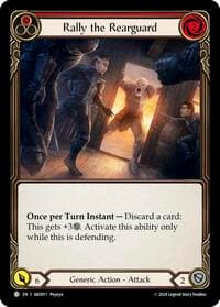 Rally the Rearguard (Red) - Armory Deck: Kayo - Flesh and Blood TCG card