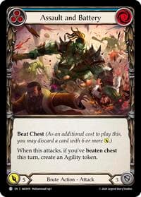 Assault and Battery (Blue) - Armory Deck: Kayo - Flesh and Blood TCG card