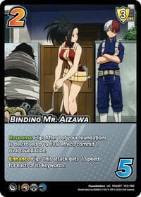 Binding Mr. Aizawa - UniVersus: My Hero Academia: Girl Power - UniVersus card