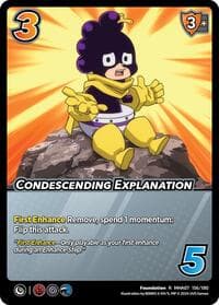 Condescending Explanation - UniVersus: My Hero Academia: Girl Power - UniVersus card