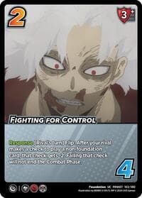 Fighting for Control - UniVersus: My Hero Academia: Girl Power - UniVersus card