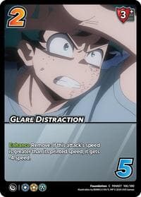 Glare Distraction - UniVersus: My Hero Academia: Girl Power - UniVersus card