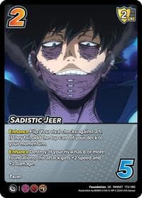 Sadistic Jeer - UniVersus: My Hero Academia: Girl Power - UniVersus card