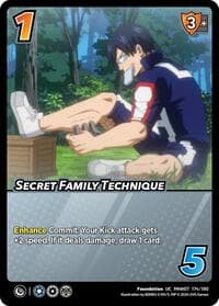 Secret Family Technique - UniVersus: My Hero Academia: Girl Power - UniVersus card