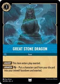 Great Stone Dragon - Ursula's Return - Disney Lorcana card