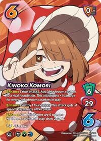 Kinoko Komori (Alternate Art) - UniVersus: My Hero Academia: Girl Power - UniVersus card