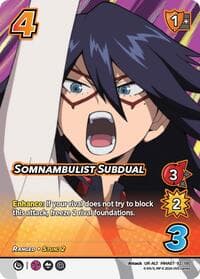 Somnambulist Subdual (Alternate Art) - UniVersus: My Hero Academia: Girl Power - UniVersus card