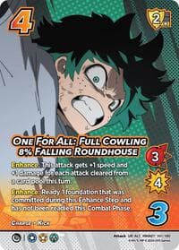 One For All: Full Cowling 8% Falling Roundhouse (Alternate Art) - UniVersus: My Hero Academia: Girl Power - UniVersus card