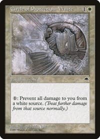 Circle of Protection: White - Tempest - Magic: The Gathering card
