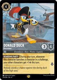 Donald Duck - Buccaneer - Ursula's Return - Disney Lorcana card
