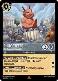 Philoctetes - No-Nonsense Instructor - Ursula's Return - Disney Lorcana card