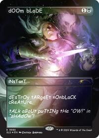 dOOm bLaDE (Rainbow Foil) - Secret Lair Drop Series - Magic: The Gathering card