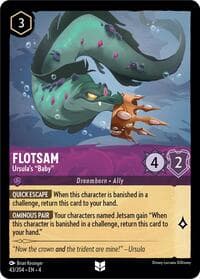Flotsam - Ursula's "Baby" - Ursula's Return - Disney Lorcana card