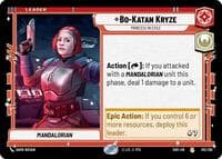 Bo-Katan Kryze - Princess in Exile - Shadows of the Galaxy - Star Wars: Unlimited card