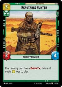 Reputable Hunter - Shadows of the Galaxy - Star Wars: Unlimited card