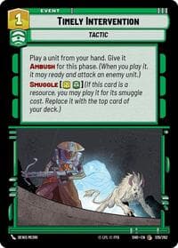 Timely Intervention - Shadows of the Galaxy - Star Wars: Unlimited card