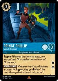 Prince Phillip - Gallant Defender - Ursula's Return - Disney Lorcana card