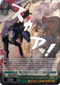 Fear of Shrinking, Formaggio & T.F (JJR) (Silver Stamp) - JoJo's Bizarre Adventure: Golden Wind - Weiss Schwarz card
