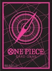 One Piece Card Game Official Sleeves: Assortment 6 - Standard Black X Pink (70-Pack) - Bandai Card Sleeves - Card Sleeves card