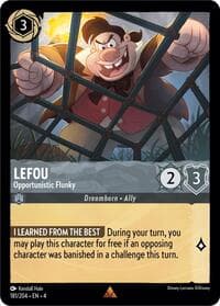 LeFou - Opportunistic Flunky - Ursula's Return - Disney Lorcana card