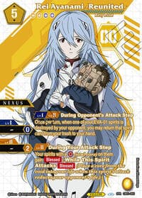 Rei Ayanami -Reunited- (SPR) - Collaboration Booster 01: Halo of Awakening - Battle Spirits Saga card