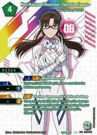 Mari Makinami Illustrious -Operation Yamato- (SPR) - Collaboration Booster 01: Halo of Awakening - Battle Spirits Saga card