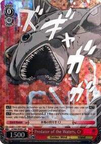 Predator of the Waters, Cr (JJR) (Silver Stamp) - JoJo's Bizarre Adventure: Golden Wind - Weiss Schwarz card