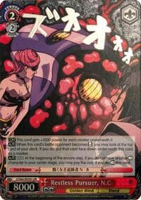 Restless Pursuer, N.C (JJR) (Silver Stamp) - JoJo's Bizarre Adventure: Golden Wind - Weiss Schwarz card