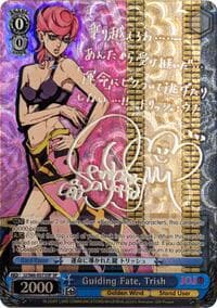 Guiding Fate, Trish (SP) (Silver Signature) - JoJo's Bizarre Adventure: Golden Wind - Weiss Schwarz card