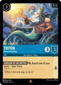 Triton - Discerning King - Ursula's Return - Disney Lorcana card