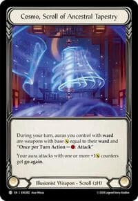 Cosmo, Scroll of Ancestral Tapestry - Blitz Deck: Part the Mistveil - Enigma - Flesh and Blood TCG card