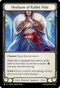 Heirloom of Rabbit Hide - Blitz Deck: Part the Mistveil - Enigma - Flesh and Blood TCG card