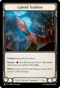 Uphold Tradition - Blitz Deck: Part the Mistveil - Enigma - Flesh and Blood TCG card
