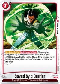 Saved by a Barrier - FB02-033 (Championship Pack 01) - Tournament and Championship Promos - Dragon Ball Super: Fusion World card