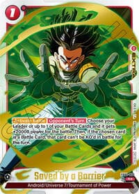 Saved by a Barrier - FB02-033 (Championship Pack 01) (Gold) - Tournament and Championship Promos - Dragon Ball Super: Fusion World card